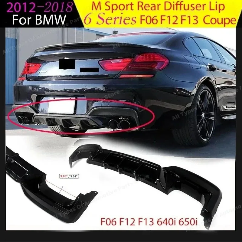 Lame de Diffuseur Arrière BMW Série 6 F06 F12 F13 M Sport 2012-2018