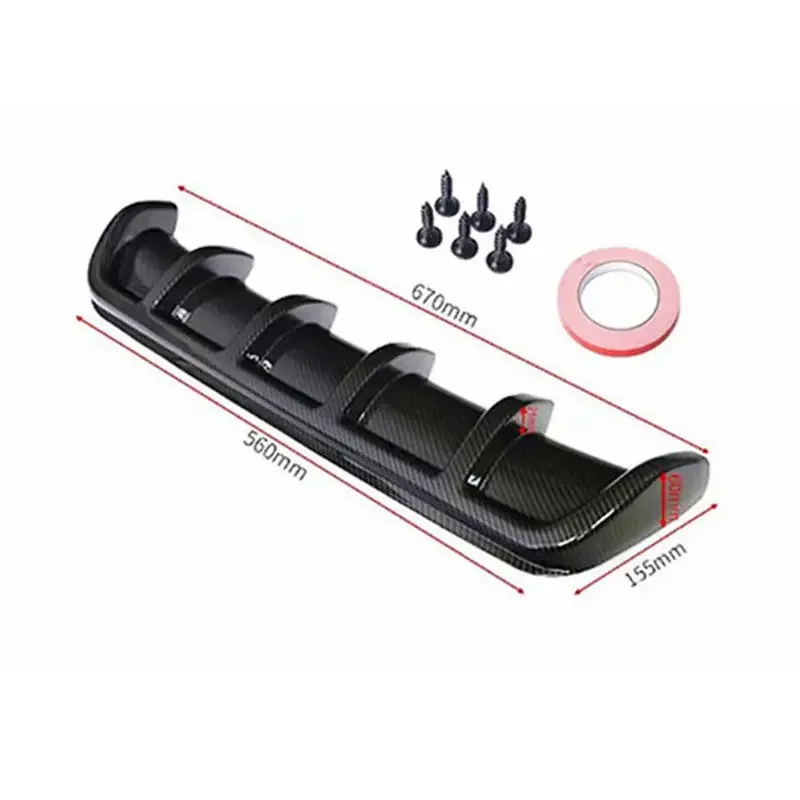 Kit Carrosserie Pare-Chocs Arrière Universel Becquet Diffuseur