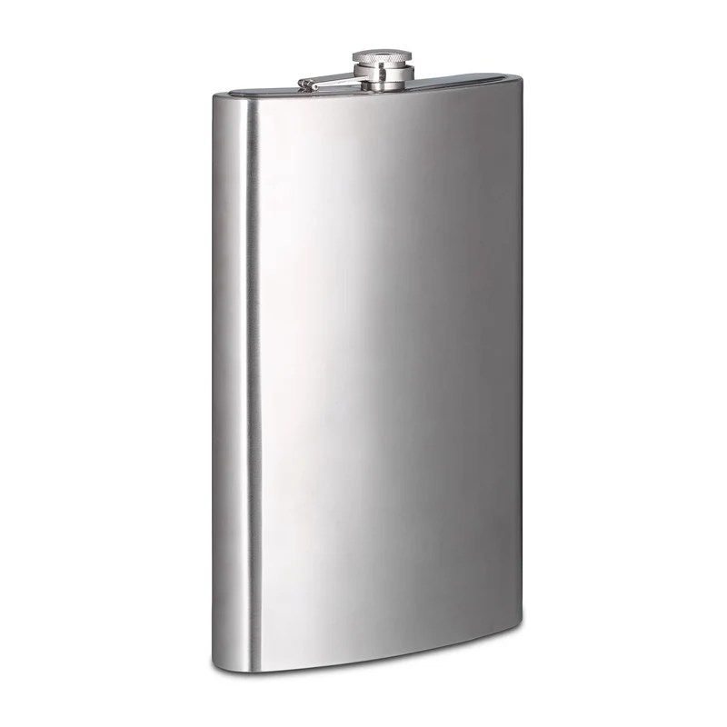 Flasque XXL 1,8 litre étanche camping randonnée 29 x 18 x 5 cm en inox argenté 13_0003623