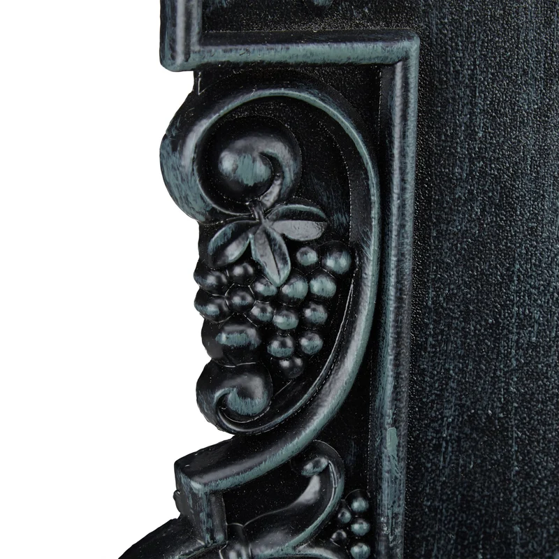 Fontaine murale décorative antique jardin terrasse 70 x 40 x 20 cm avec robinet et vasque en fonte d'aluminium 13_0004506