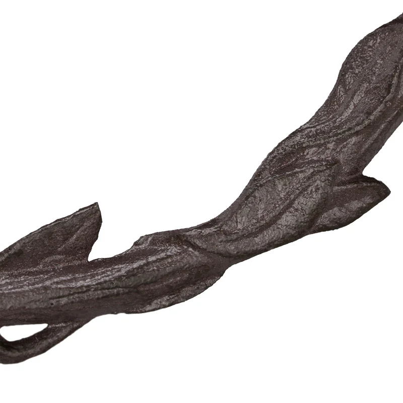 Abreuvoir fleuri mural extérieur pour oiseaux jardin 30 x 20 x 15 cm en fonte verte 13_0005023