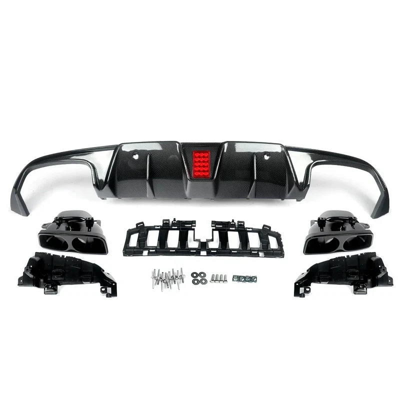 Diffuseur Carbone et Embouts Noirs Mercedes C205 Coupé