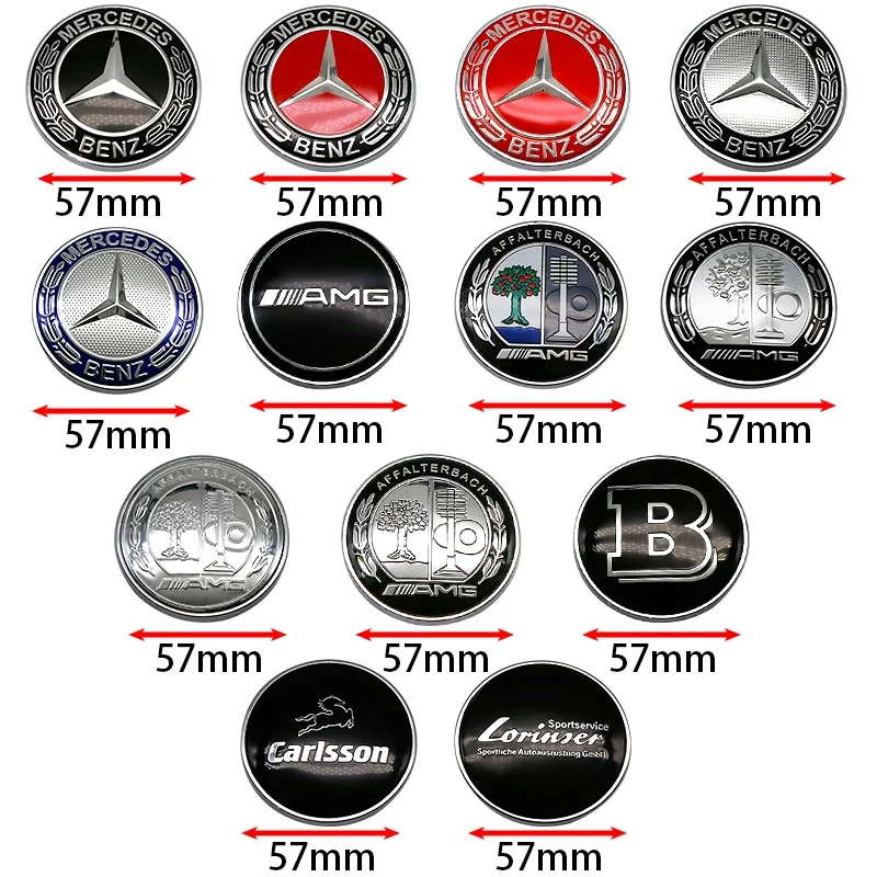 Emblème de Capot 57 mm Mercedes-Benz Classe C E S