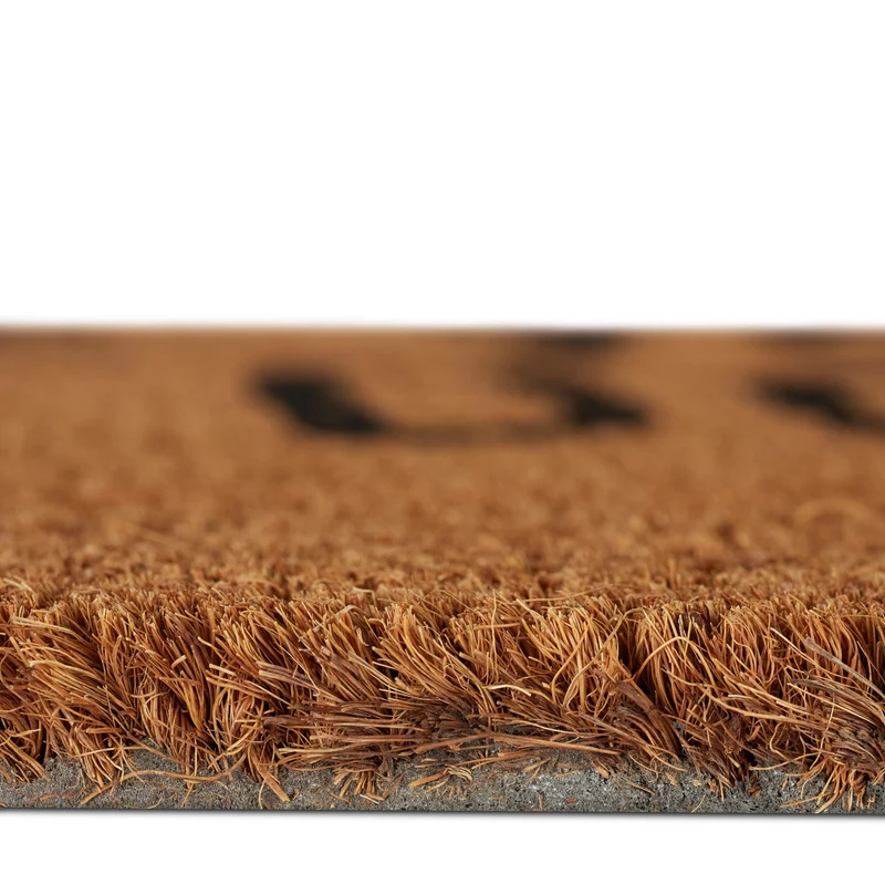 Paillasson fibre de coco antidérapant décoration animaux 1,5 x 60 x 40 cm en coco naturel 13_0006871