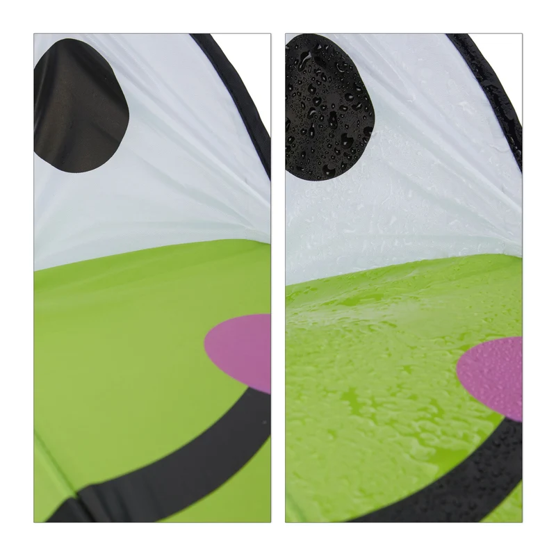 Parapluie enfant cloche léger motif animaux 68 x 68 x 68 cm protection pluie en polyester vert 13_0006783