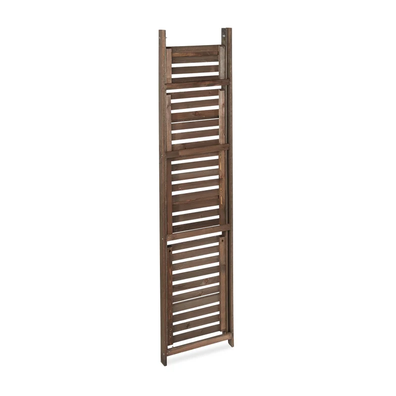 Etagère escalier pour fleurs pliable en bois brun foncé 51,5 x 41 x 24 cm ambiance cosy style jardin 13_0006935