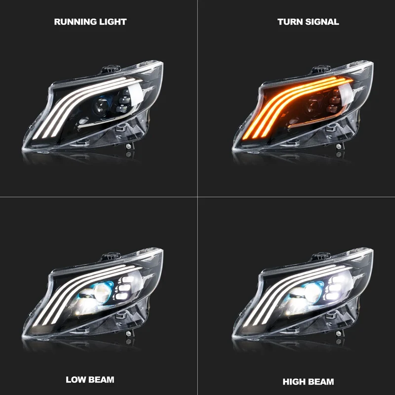 Phares LED Mercedes Vito Metris 2016-2023