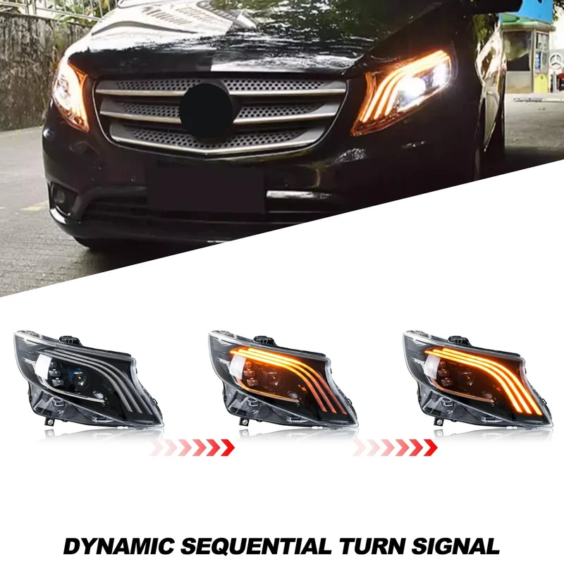 Phares LED Mercedes Vito Metris 2016-2023