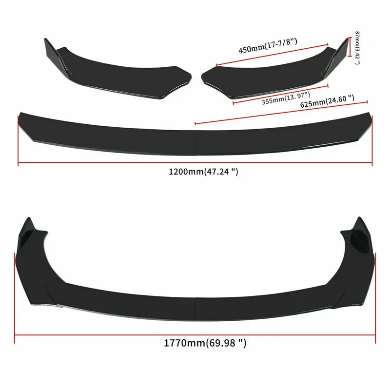 Lame Pare-Chocs Avant Diffuseur Audi A3 A4 A5 S3