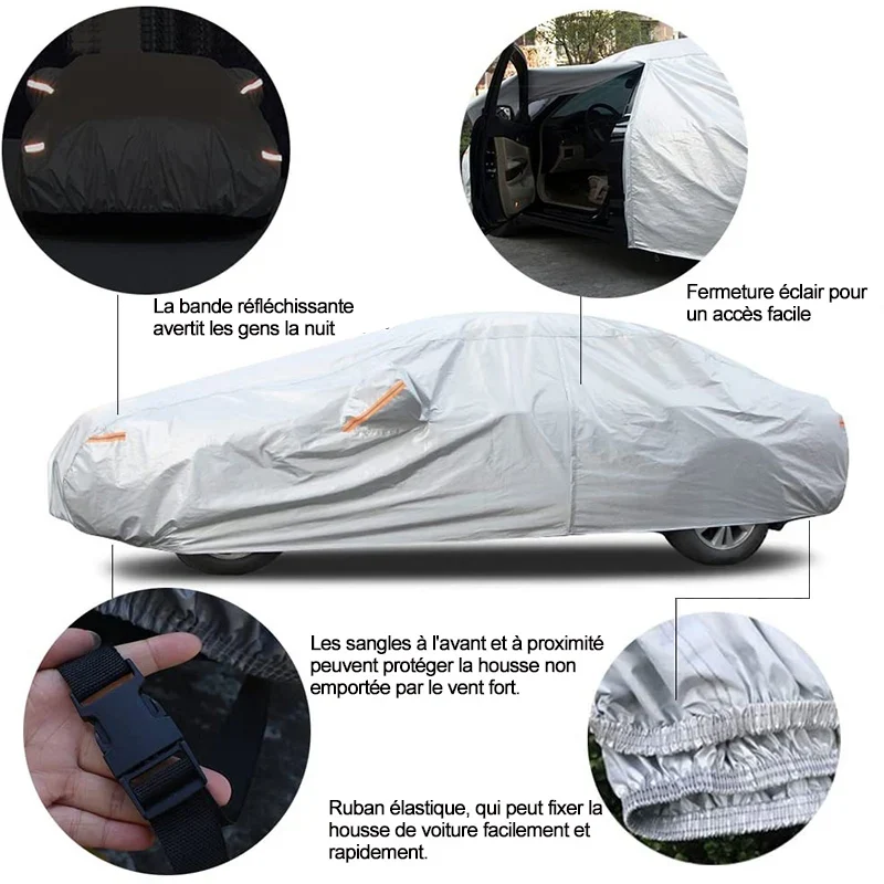 Bâche de Protection Voiture Imperméable Universelle