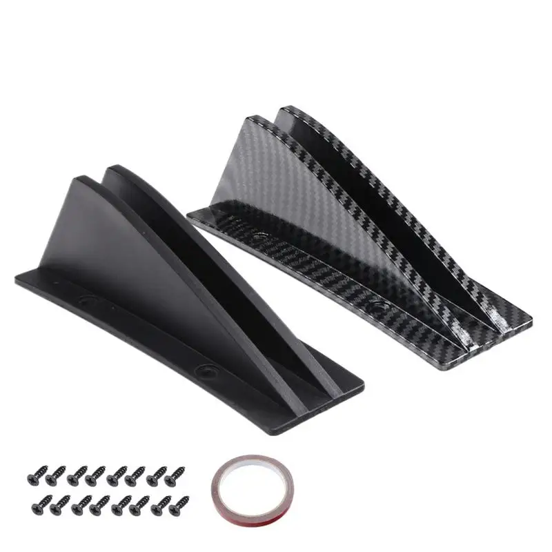 Diffuseur arrière universel aileron de requin kit 4 pièces