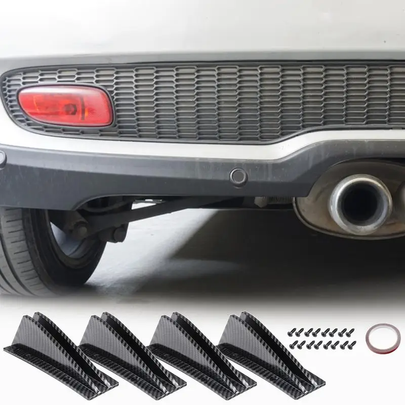Diffuseur arrière universel aileron de requin kit 4 pièces