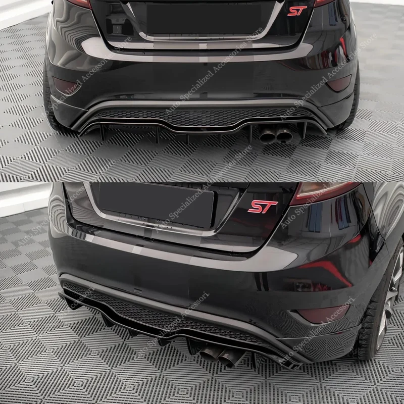 Diffuseur Arrière Ford Fiesta MK7 ST 2013-2017 Noir Brillant