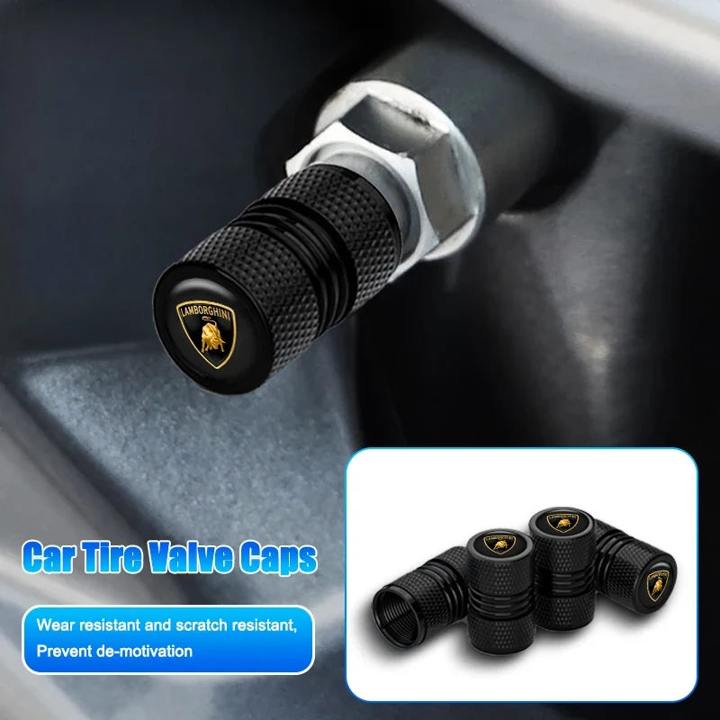 Bouchons de valve en métal Lamborghini Urus Gallardo 4 pièces