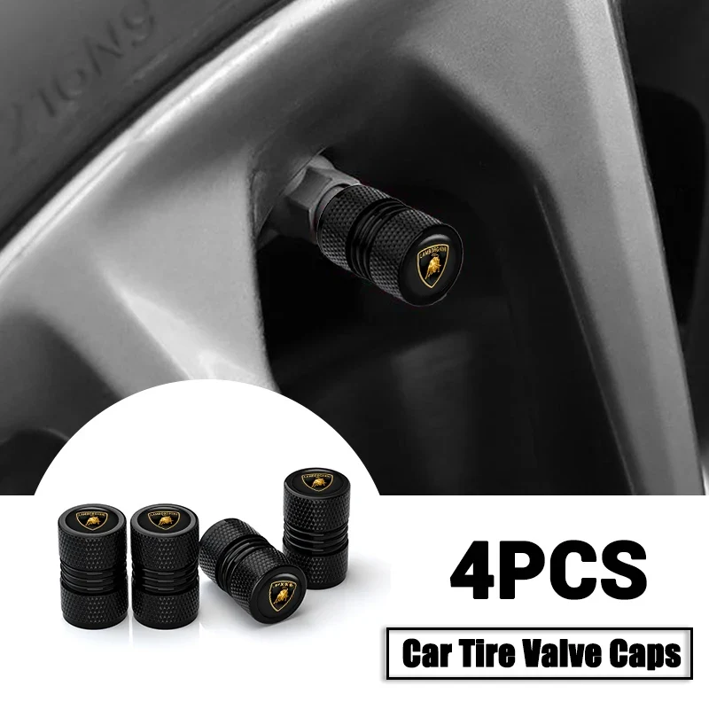 Bouchons de valve en métal Lamborghini Urus Gallardo 4 pièces