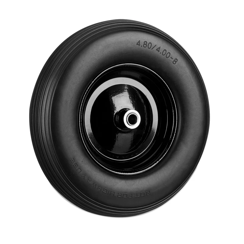 Roue de brouette 4.80 4.00-8 39 x 9 cm increvable et durable jardin en caoutchouc rouge 13_0006826
