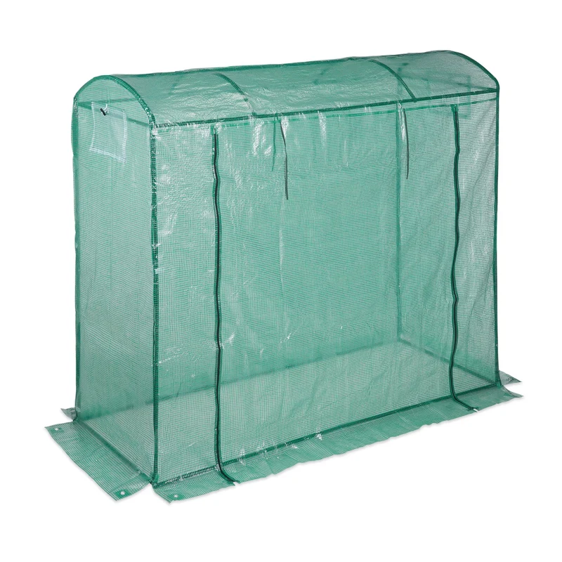 Serre de jardin pour plantes 200 x 80 cm protection intempéries accès facile style moderne en PE vert 13_0005012
