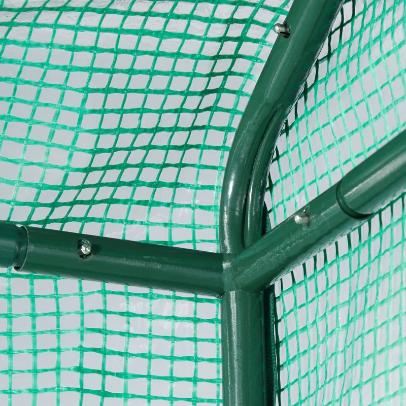 Serre de jardin pour plantes 200 x 80 cm protection intempéries accès facile style moderne en PE vert 13_0005012