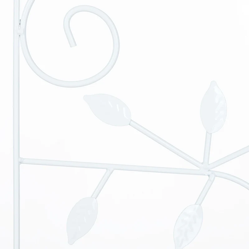 Treillis de jardin courbé décoratif en fer 120 x 40 x 0,5 cm améliore la croissance des plantes en métal noir 13_0005511
