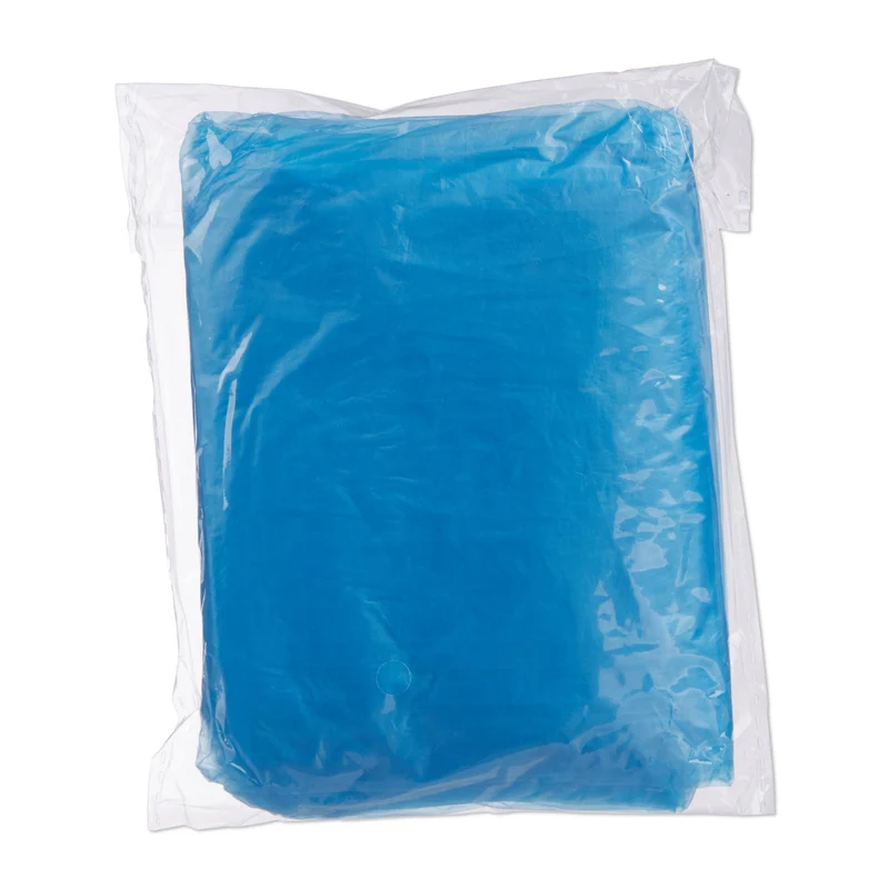 Lot de 10 ponchos de pluie jetables protection unisexe camping randonnée 95 x 120 cm en PE transparent 13_0007616
