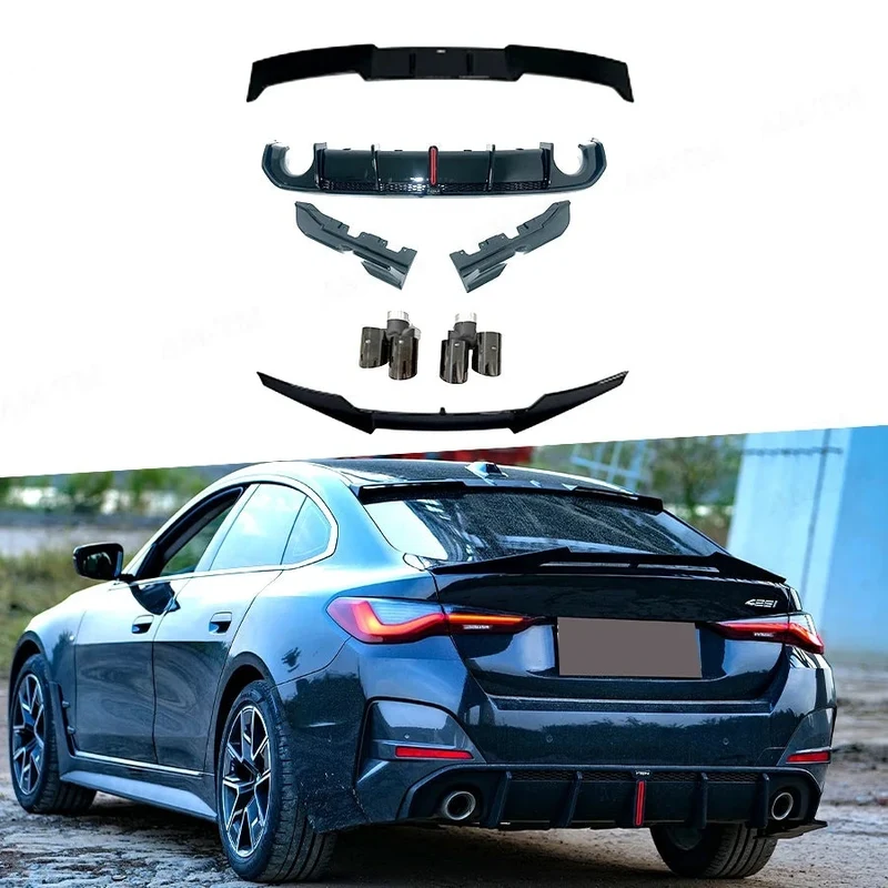 Kit Carrosserie Arrière Noir Brillant BMW Série 4 G26