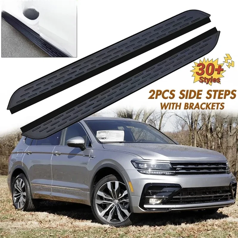 Marchepieds Aluminium Noir Volkswagen Tiguan 2018-2024