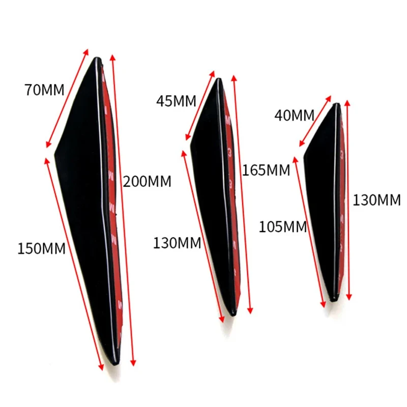 Lame de pare-chocs avant universelle aileron diffuseur 6 pièces