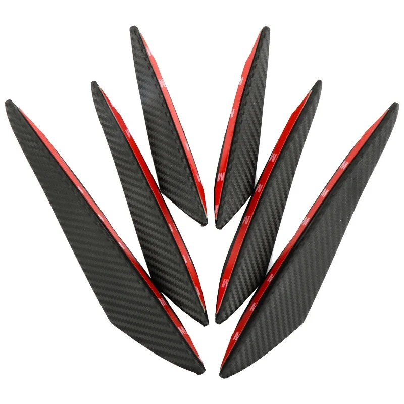Lame de pare-chocs avant universelle aileron diffuseur 6 pièces
