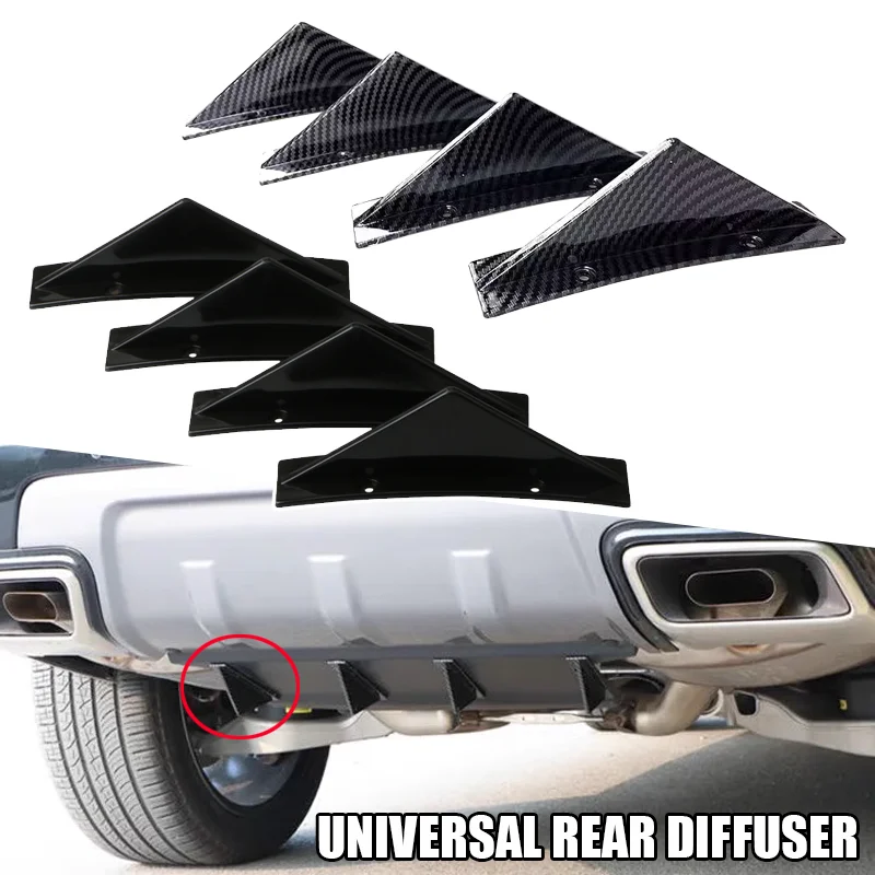 Becquet Diffuseur Arrière Universel Voiture (Lot de 4) aileron de requin