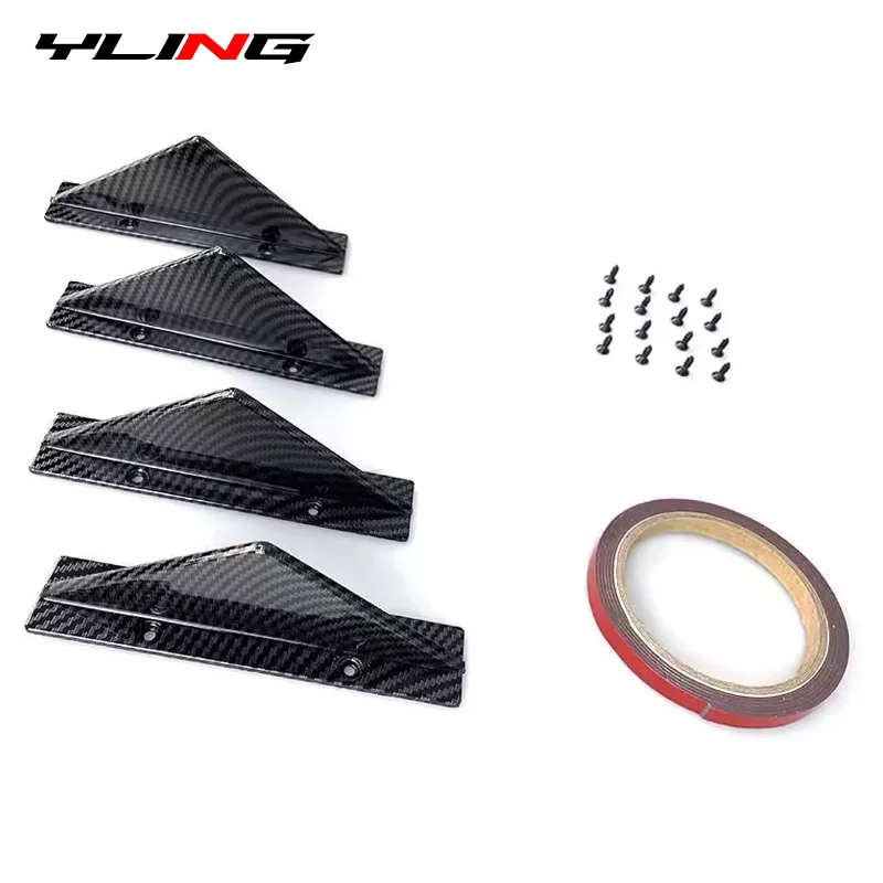 Becquet Diffuseur Arrière Universel Voiture (Lot de 4) aileron de requin