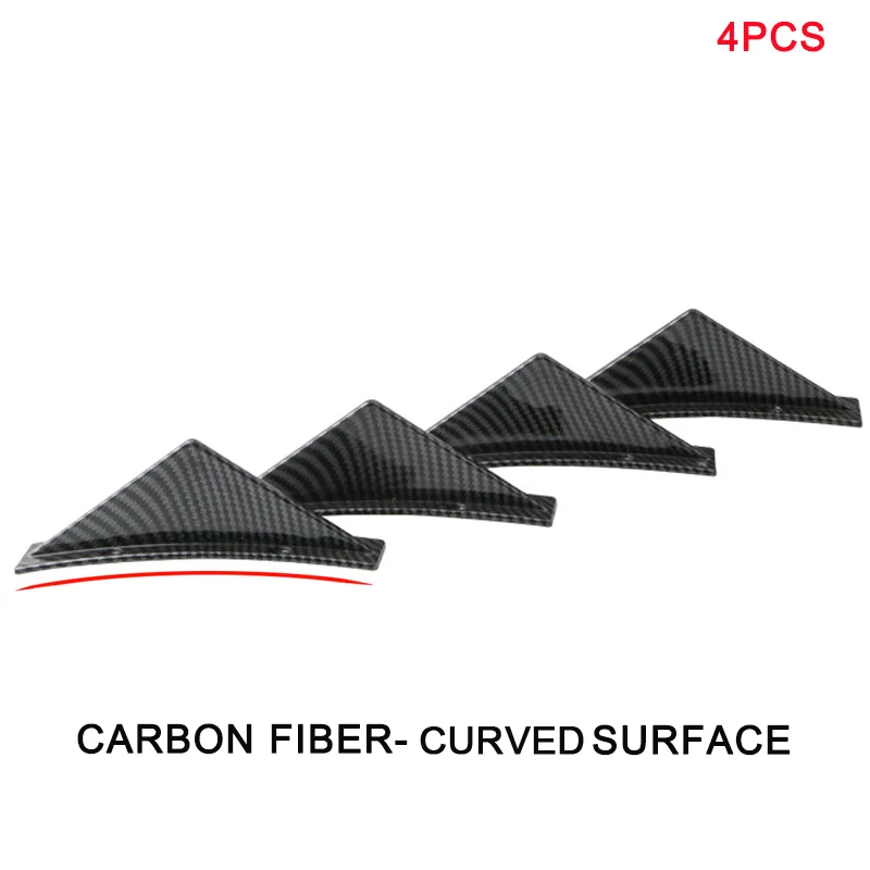 Becquet Diffuseur Arrière Universel Voiture (Lot de 4) aileron de requin