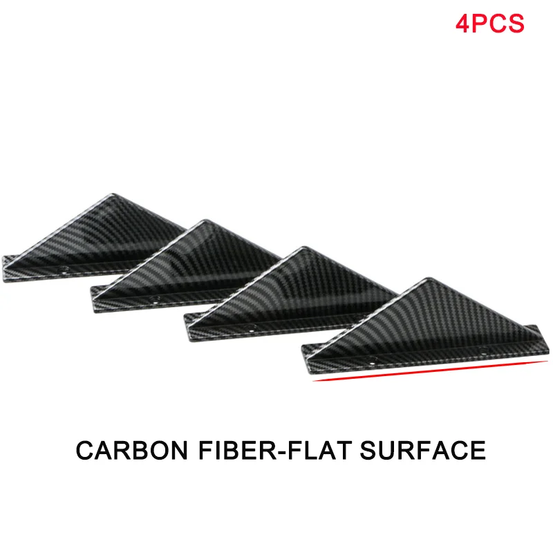 Becquet Diffuseur Arrière Universel Voiture (Lot de 4) aileron de requin