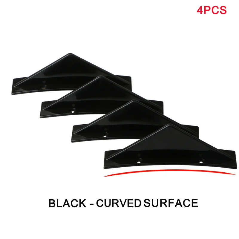 Becquet Diffuseur Arrière Universel Voiture (Lot de 4) aileron de requin