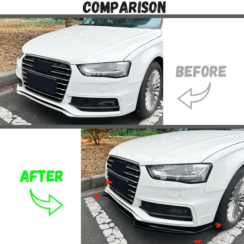 Séparateur de Pare-Chocs Avant Audi A4 S4 B8 2012-2016