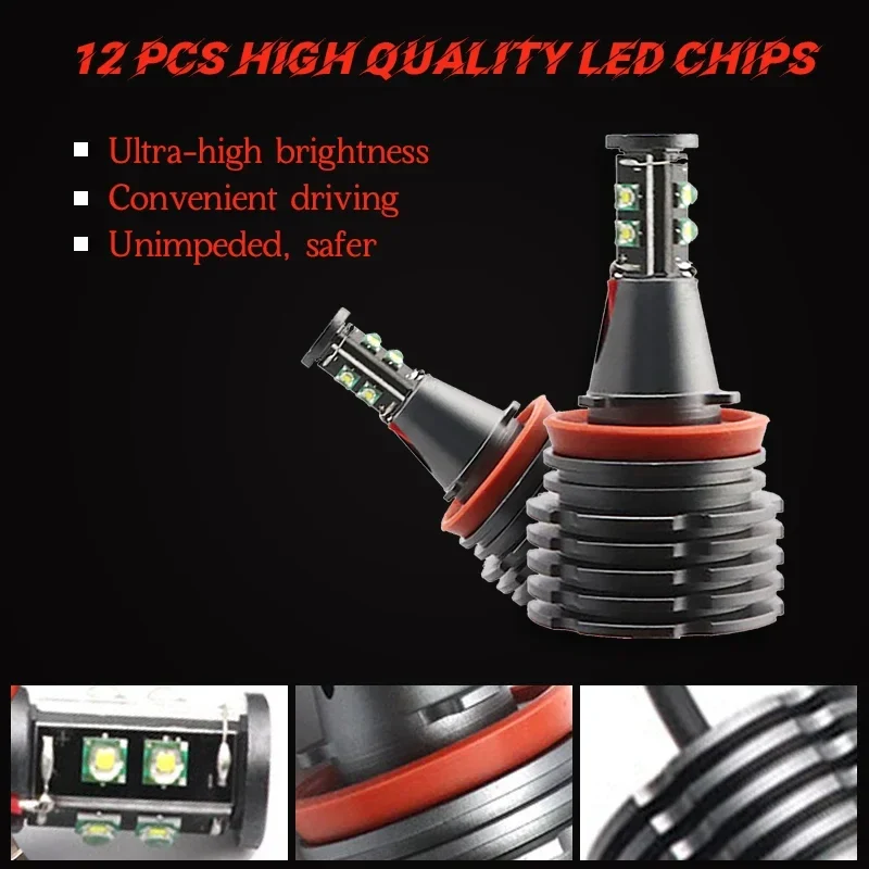 Ampoules LED Angel Eyes H8 BMW Série 5 E60 E61