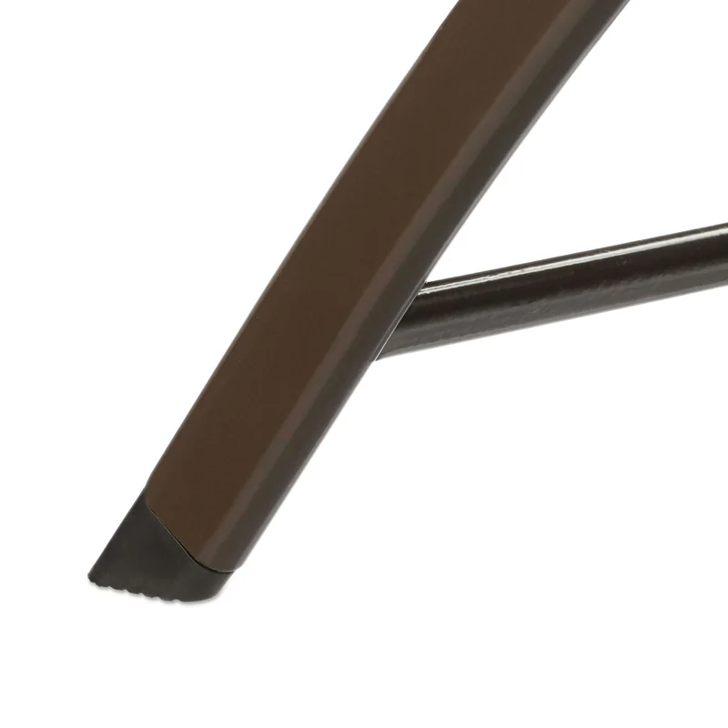 Lot de 2 chaises de bar pliantes jardin 115 x 44 x 63 cm confortables et résistantes aux intempéries en plastique noir 13_0005917