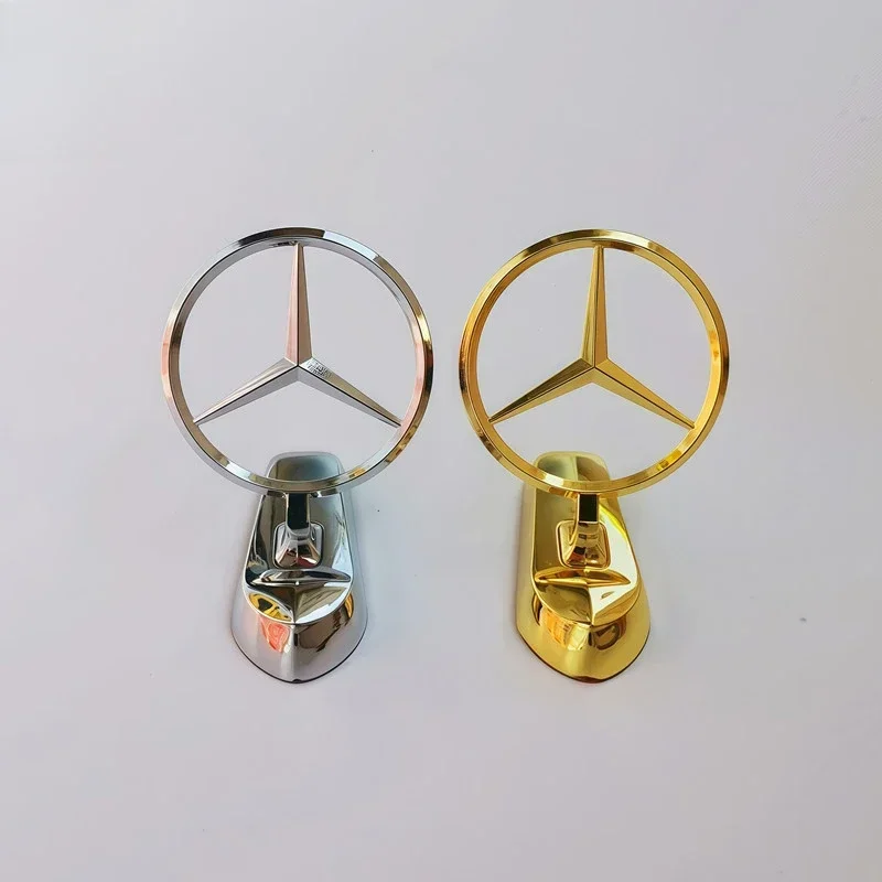 Emblème de Capot Chromé Mercedes-Benz avec Aile
