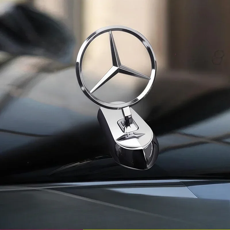 Emblème de Capot Chromé Mercedes-Benz avec Aile