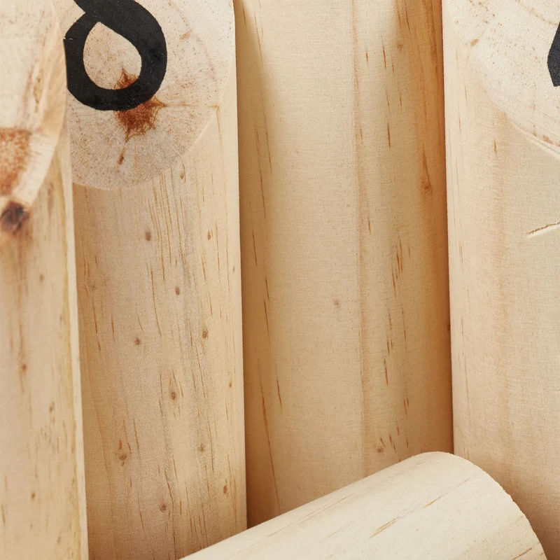 Jeu de lancer en bois extérieur 50 x 20 x 10 cm convivial stratégique jardin parc camping en pin naturel 13_0004562
