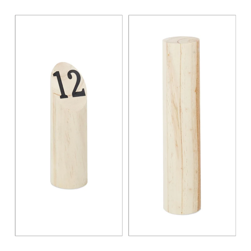 Jeu de lancer en bois extérieur 50 x 20 x 10 cm convivial stratégique jardin parc camping en pin naturel 13_0004562