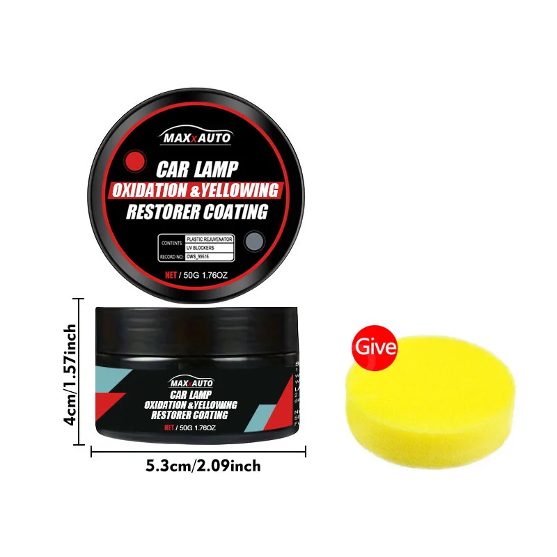 Kit de Restauration et Polissage de Phares Anti-Oxydation