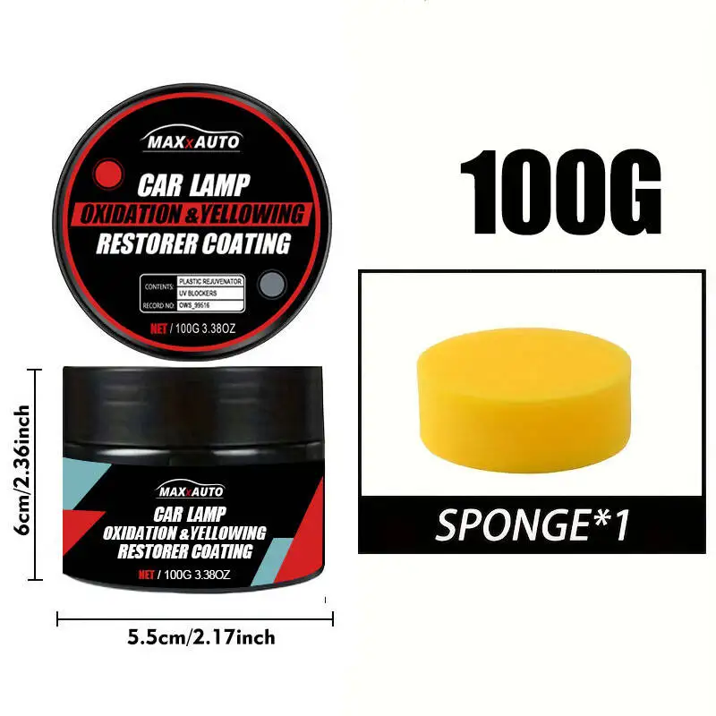 Kit de Restauration et Polissage de Phares Anti-Oxydation