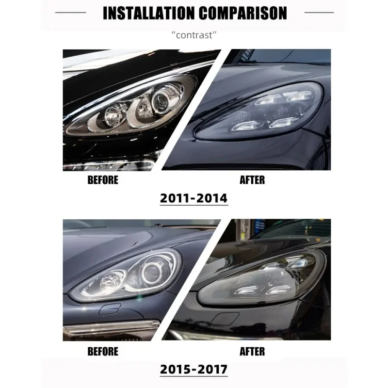 Phares LED Porsche Cayenne 958 2011-2018