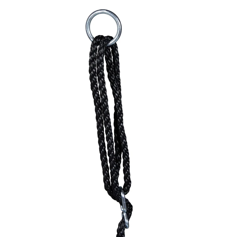 Balançoire nid d'oiseau ronde jardin 100 cm assise ergonomique moderne en nylon bleu foncé 13_0005258