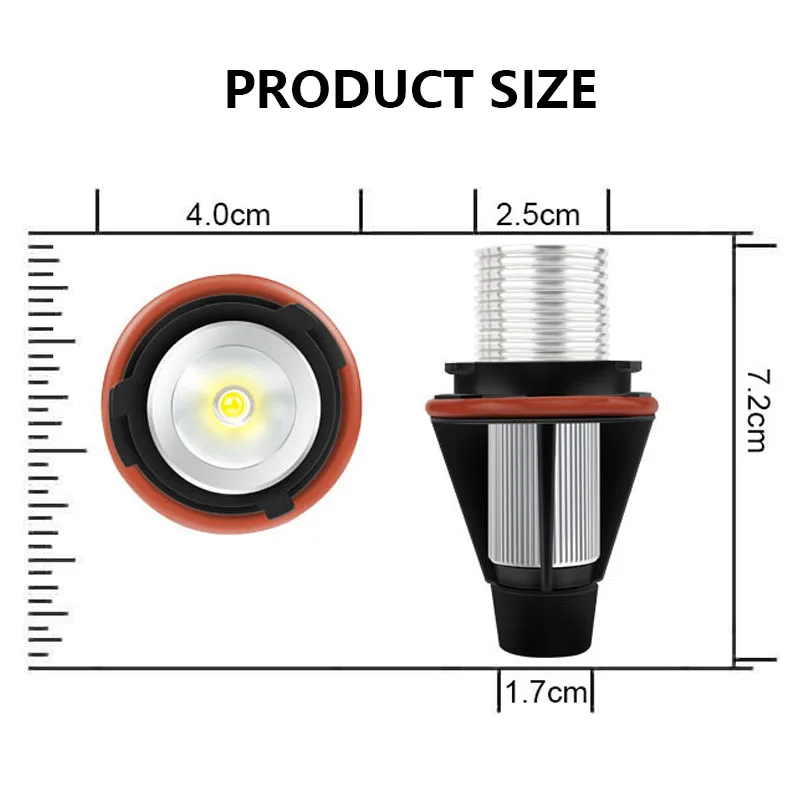 Ampoules LED Angel Eyes BMW E39 E60 E63 E65 kit 2 pièces