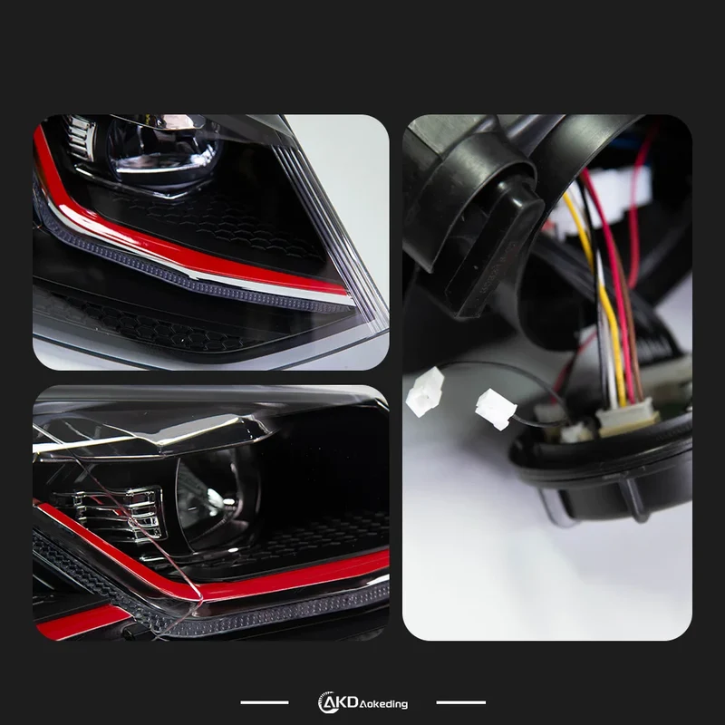 Phares LED Volkswagen Polo 2011-2018 Angel Eyes