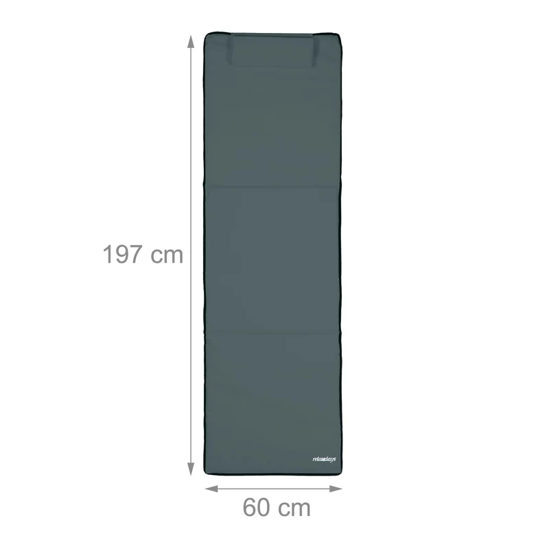 Transat de plage XXL réglable avec parasol 62 x 60 x 170 cm confort moelleux ambiance estivale en polyester bleu 13_0005617