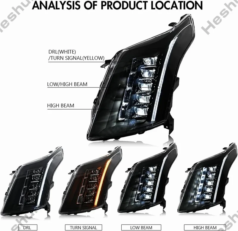 Phares LED Cadillac SRX 2010-2016