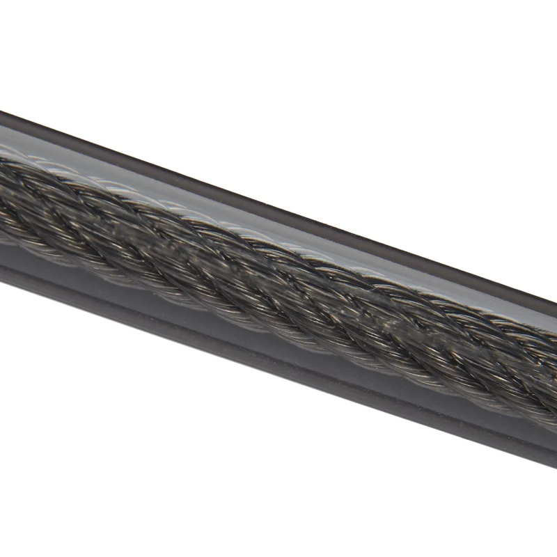 Câble de sécurité flexible longueur 2 m enroulable pour vélos et biens personnels en acier noir 13_0004933