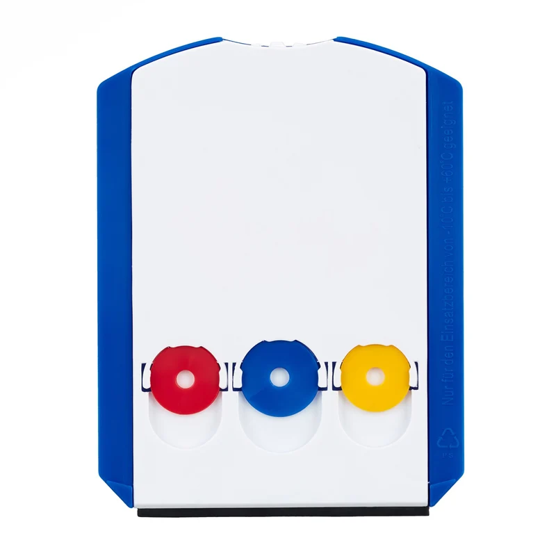 Lot de 10 disques de stationnement multifonctionnels 15,5 x 12 x 0,5 cm en plastique bleu 13_0004726